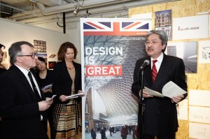 John Tsang speaks at Great by Design exhibition opening