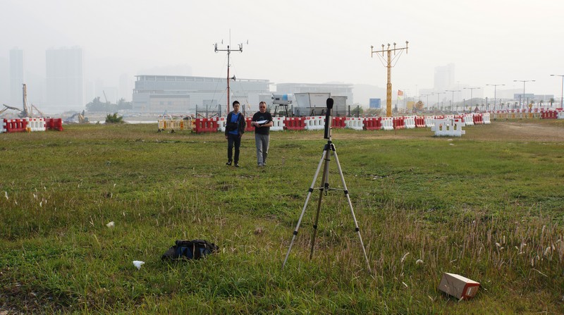 A noise monitoring setup at HKIA