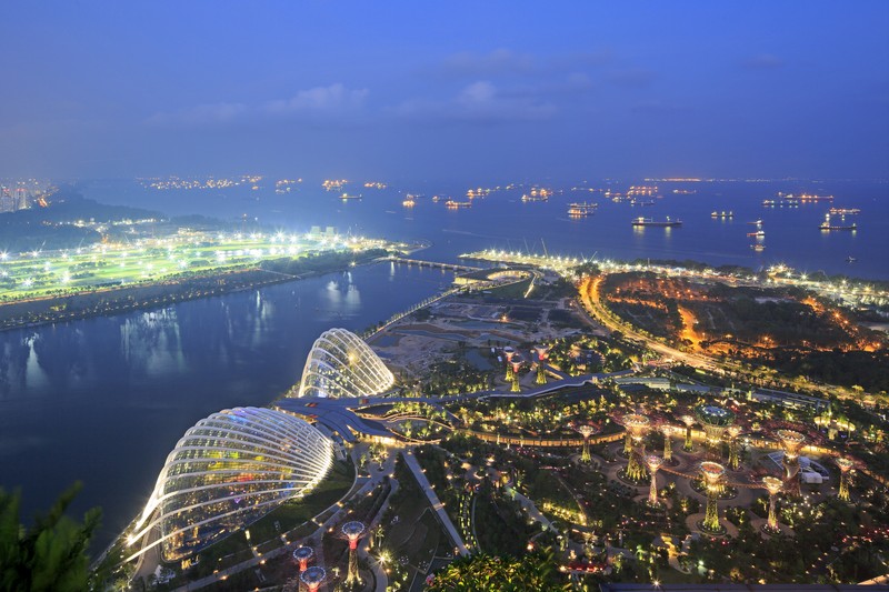 Bird's eye view Gardens by the Bay Singapore_(c) Darren Soh