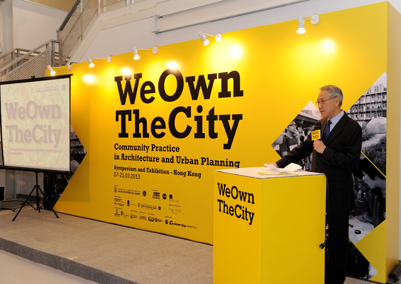 HKU Dean of Architecture Professor David Lung at the opening ceremony