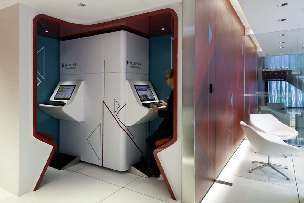 One Space_Retail Design_Bank of China_ Concept Branch_RC_self-service kiosk