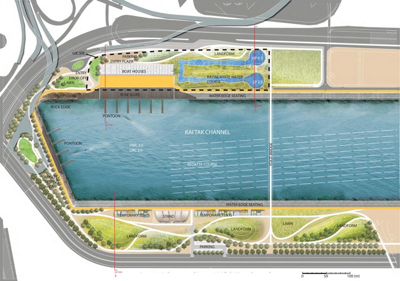 Proposed International Water Sports Centre, Kai Tak