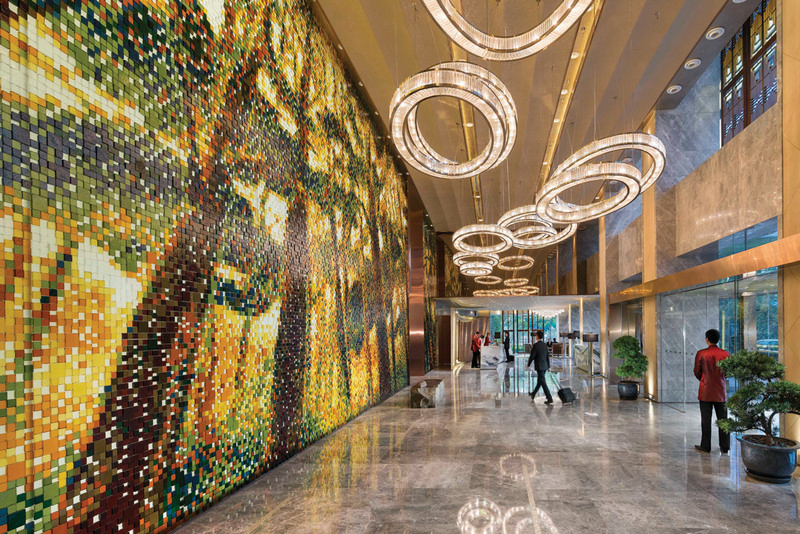 Lobby at Mandarin Oriental Pudong, Shanghai web