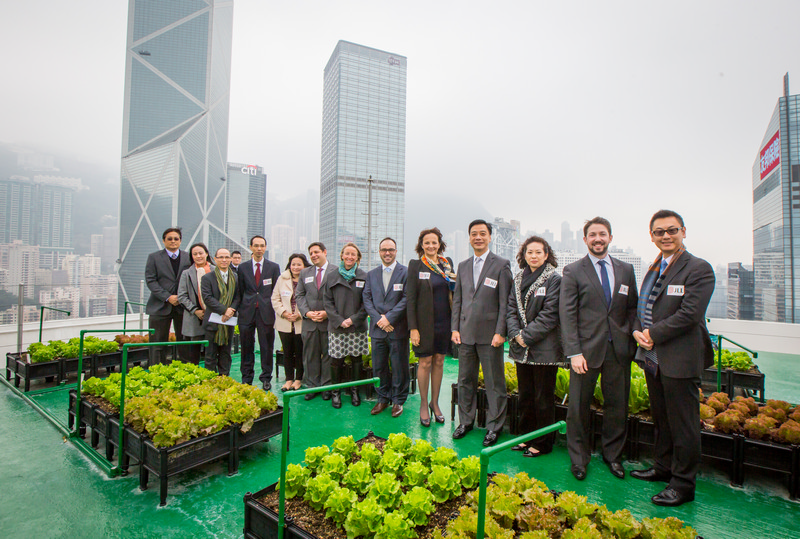 JLL Executives at BOA Tower Rooftop