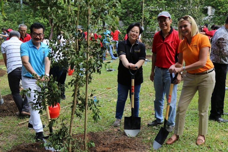 50 Trees Planted at Bedok Town Park as the Building and Construction Aut...